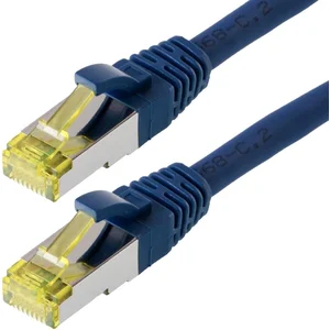 Helos Patchkabel S/FTP Cat 6a blau 1,5m pas cher