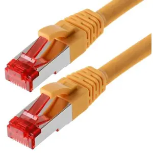 Helos Patchcable s ftp (pimf) cat 6 jaune 2m - patchcable avec schmalem knic... pas cher