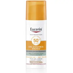 Eucerin Sun Oil Control Gel-Crème Toucher Sec Teinté Medium SPF50+ 50m... pas cher
