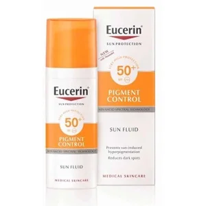 Eucerin Sun Protection Fluid Pigment Control SPF50 - Zonnebrand - 50 ml pas cher