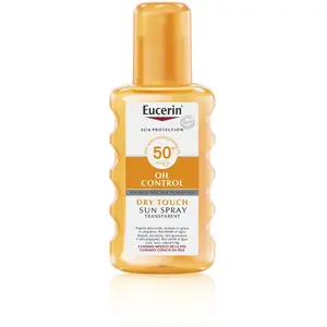 Eucerin Huile Protection Solaire toucher sec spray transparent SPF50+ 200 ml pas cher