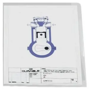 DURABLE Pochettes-coin, A4, en PP, 0,12 mm, transparent pas cher