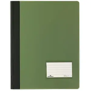 DURABLE chemises à lamelles DURALUX, A4, vert tranlucide pas cher