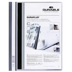 DURABLE chemise à lamelles DURAPLUS, format A4, gris, pas cher