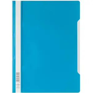 DURABLE Chemises à lamelles, format A4, en film PP, bleu pas cher