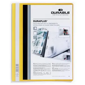 DURABLE chemise à lamelles DURAPLUS, format A4, jaune, pas cher