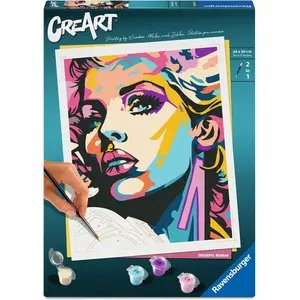 Ravensburger CreArt, Malen nach Zahlen Adults Trend - Farbenfrohe Frau