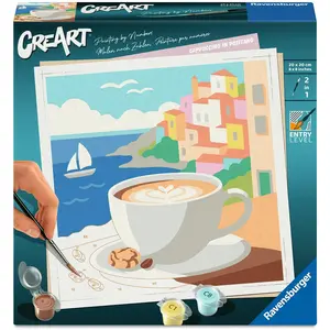Ravensburger CreArt, Malen nach Zahlen Adults Trend - Cappuccino in Po...