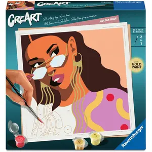 Ravensburger CreArt, Malen nach Zahlen Adults Trend - Goldene Muse