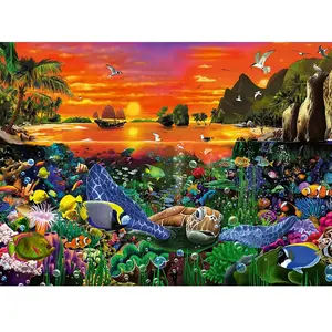Ravensburger puzzel Reef Turtle - 500 stukjes. pas cher