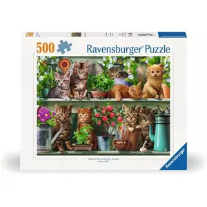 Ravensburger puzzel Katzen im Regal - 500 stukjes. pas cher