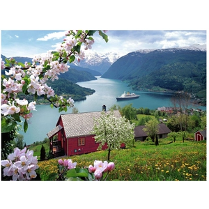 Ravensburger puzzel Skandinavische Idylle - 500 stukjes. pas cher