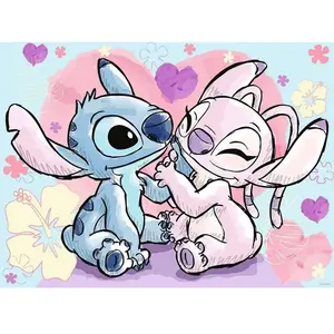 Puzzle 500 pièces Nathan Stitch & Angel Disney pas cher