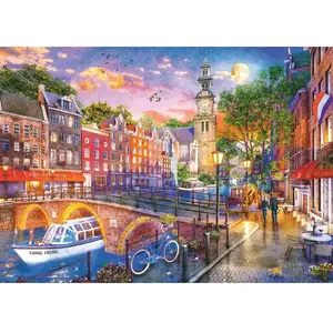 Ravensburger Coucher de Soleil sur Amsterdam 00884 pas cher