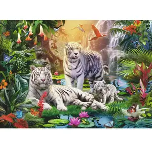 Ravensburger Famille de Tigres Blancs 00886 pas cher
