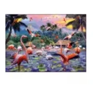 Ravensburger Roze flamingo's 1000pcs pas cher