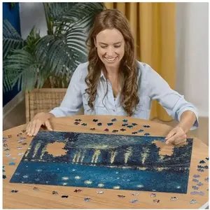 Ravensburger - Van Gogh: Nuit Étoilée - Puzzle 1000 Pièces pour Adultes et Adolescents dès 14 Ans - Art et Peinture pas cher