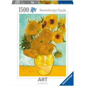 Ravensburger 12000078 - Van Gogh: Vase avec tournesols - puzzle 1500 p... pas cher