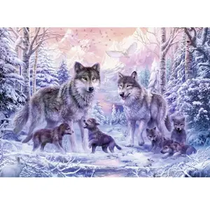 Puzzle 1000p Loups arctiques Ravensburger pas cher