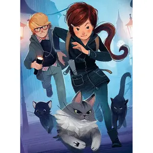 Ravensburger Puzzle 12000360 - Auf der Suche nach Königin Quinn - 500 Teile Mitternachtskatzen Puzzle für Erwachsene und Kinder ab 12 Jahren pas cher
