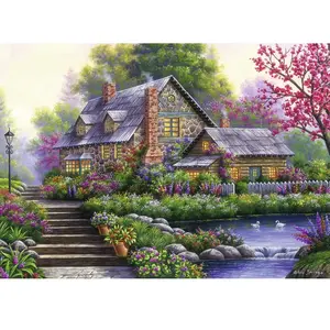 Ravensburger puzzel Romantische cottage pas cher