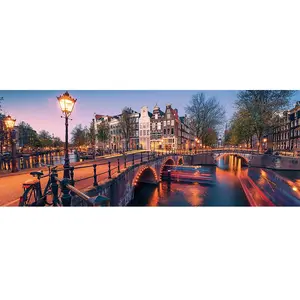 Ravensburger puzzel Amsterdam by Night - 1000 stukjes.
