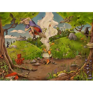 Ravensburger puzzel Bij de bosheks - Legpuzzel - 500 stukjes pas cher