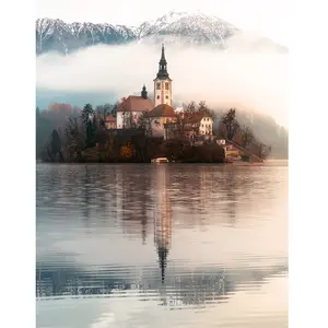 Ravensburger puzzel Die Insel der Wünsche, Bled, Slowenien - 1500 stukjes. pas cher