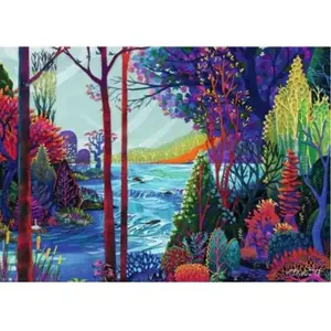 Puzzle 1000 pièces Ravensburger Forêt indigo pas cher