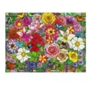 Ravensburger Bien Être & Puzzle - Fleurs En Vitrail 01364 pas cher