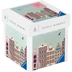 Ravensburger Puzzle 12001377 - Amsterdam - 99 pièces Puzzle Moment pour adultes et enfants à partir de 14 ans (99 pièces) pas cher