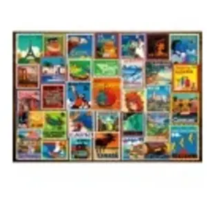 Ravensburger Bien Être & Puzzle - Timbres Du Monde Entier 01371 pas cher