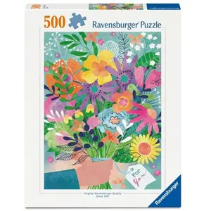 Ravensburger Saint-Valentin en fleurs (500 pièces) pas cher