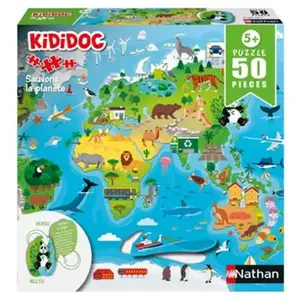 Puzzle 50 pièces Nathan Kididoc Planète pas cher