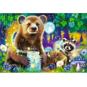 Ravensburger 2 Puzzles - Adorables Amis des Bois 04160 pas cher