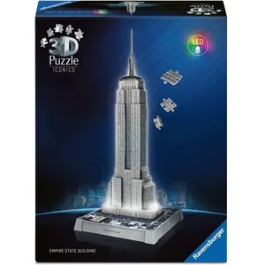 Comparateur de prix : Ravensburger Puzzle 3D Iconics - Empire State Building illuminé