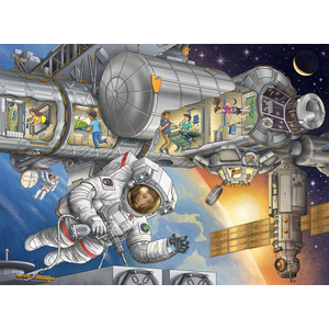Ravensburger Pièces XXL - Sur la station spatiale 13366 pas cher