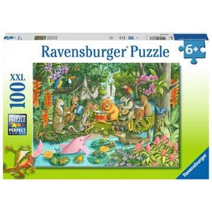 Ravensburger puzzel Het jungle-orkest - Legpuzzel - 100 XXL stukjes pas cher