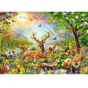 Ravensburger puzzel Mooie hertenfamilie - Legpuzzel - 200 XXL stukjes