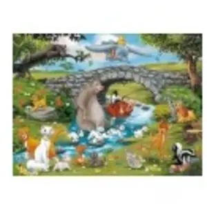 Puzzle 100 pièces XXL Ravensburger La famille d'Animal Friends Disney pas cher