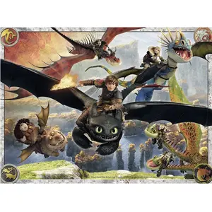 Puzzle Ravensburger - DRAGONS - 150 pièces - Dessins animés et BD pas cher