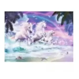 Puzzle 150 pièces XXL Ravensburger Licornes sur la plage pas cher