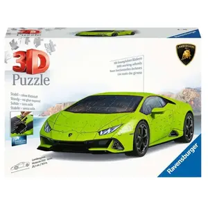 Puzzle 3D Lamborghini Huracán EVO verte - Ravensburger - 108 pièces pas cher