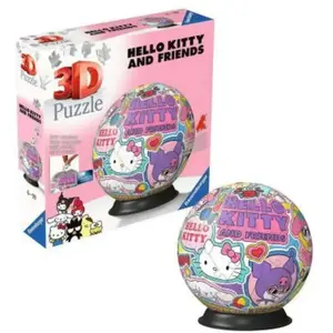 Ravensburger 3D Puzzle 72 Teile - Puzzle-Ball Hello Kitty (72 pièces) pas cher