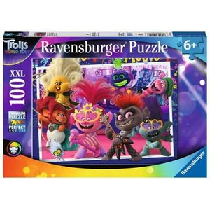 Puzzle 100 pièces XXL Ravensburger Chante à pleine voix Trolls 2 pas cher