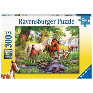 Puzzle Ravensburger - Chevaux près de The Stream, 300 pièces XXL