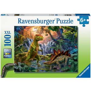 Puzzle 100 pièces XXL Ravensburger L'oasis des dinosaures pas cher