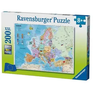 Puzzle 200 pièces Carte d'Europe Ravensburger pas cher