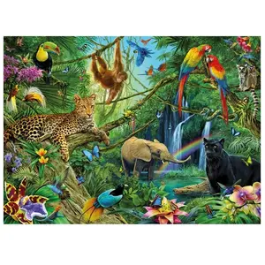 Ravensburger Puzzle 200 p XXL - Animaux de la jungle