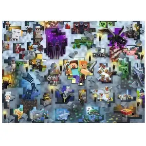Puzzle 1000 pièces Ravensburger Minecraft Challenge Puzzle pas cher